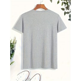 Men's Hustle Graphic T-Shirt - Casual Streetwear Style, Unisex Short Sleeve Tee with Bold Money Print, Lightweight Polyester Blend, Summer Essential for Men and Women, Unisex Tshirt | Bold Print Shirt | Money Theme Apparel