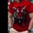 Men's Novelty Tiger Print T-Shirt - Red, Casual Crew Neck, Short Sleeve, Polyester Blend, Machine Washable, Bold Graphic Design