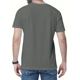 Men's Casual Short Sleeve T-Shirt with 