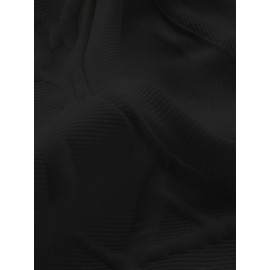 Men's Jacquard Design Crew Neck Sweatshirt, Casual Streetwear Pullover Basic Long-Sleeve T-Shirt Sportswear with Ribbed Hem, Long Sleeve T Shirts For Men