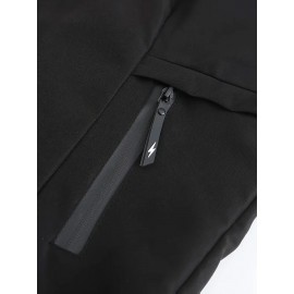 Unisex All-Season Windproof Hooded Jacket with Bold 